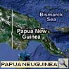 Karte von Papua Neuguinea im Pazifik